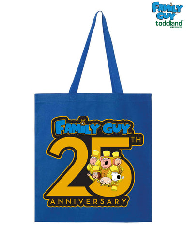 Family Guy - 25th Anniversary heavy canvas grocery tote - (PRE-ORDER: shipping week of 8/19/24)