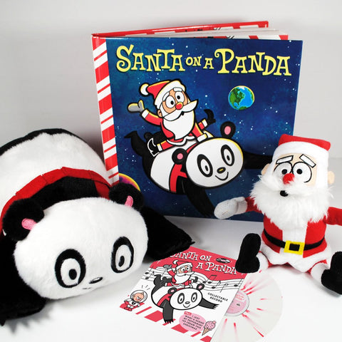 Santa on a Panda - Santa on a Panda Plush/Book Set