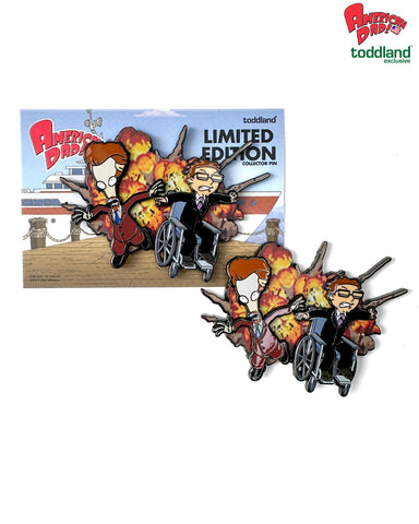 American Dad! - Wheels and the Legman Double Layer hard enamel pin