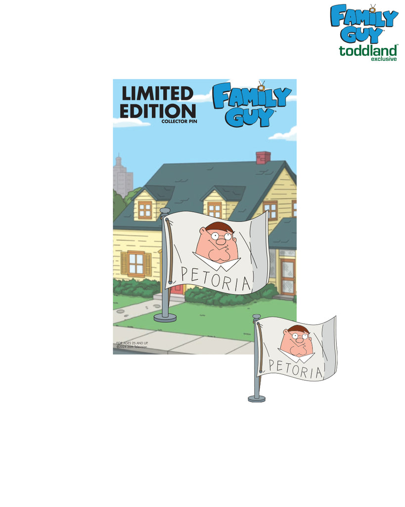 Family Guy - Petoria Flag hard enamel pin