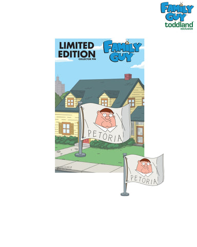 Family Guy - Petoria Flag hard enamel pin (PRE-ORDER: shipping week of 8/19/24)