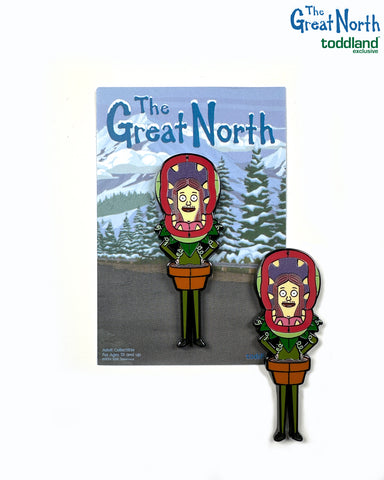 The Great North - Ham Plant hard enamel pin