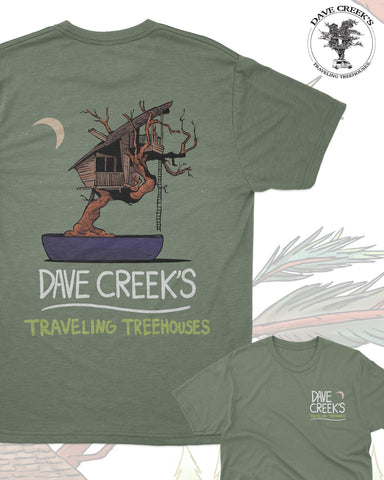 Dave Creek Unisex Adult tee - Tree tee (herb green triblend)