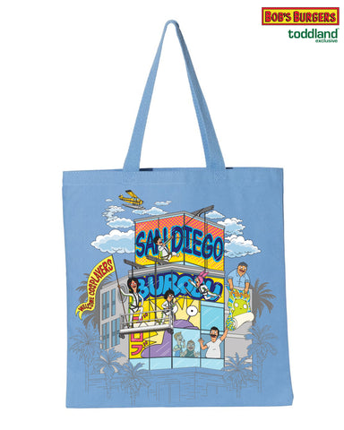 Bob's Burgers - 2024 San Diego Skyscraper heavy canvas grocery tote - (PRE-ORDER: shipping week of 8/19/24)