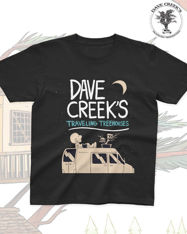 Dave Creek Youth tee - Van tee (black 100% cotton)